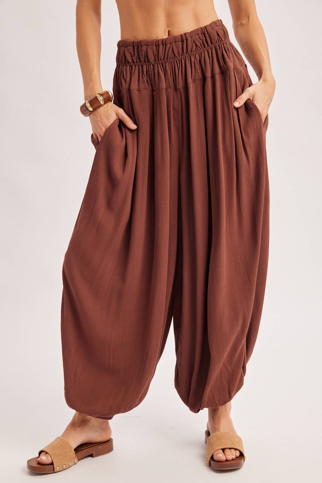 BOHO OVERSIZED DOLMAN TOP AND BALLOON LEG PANTS SET