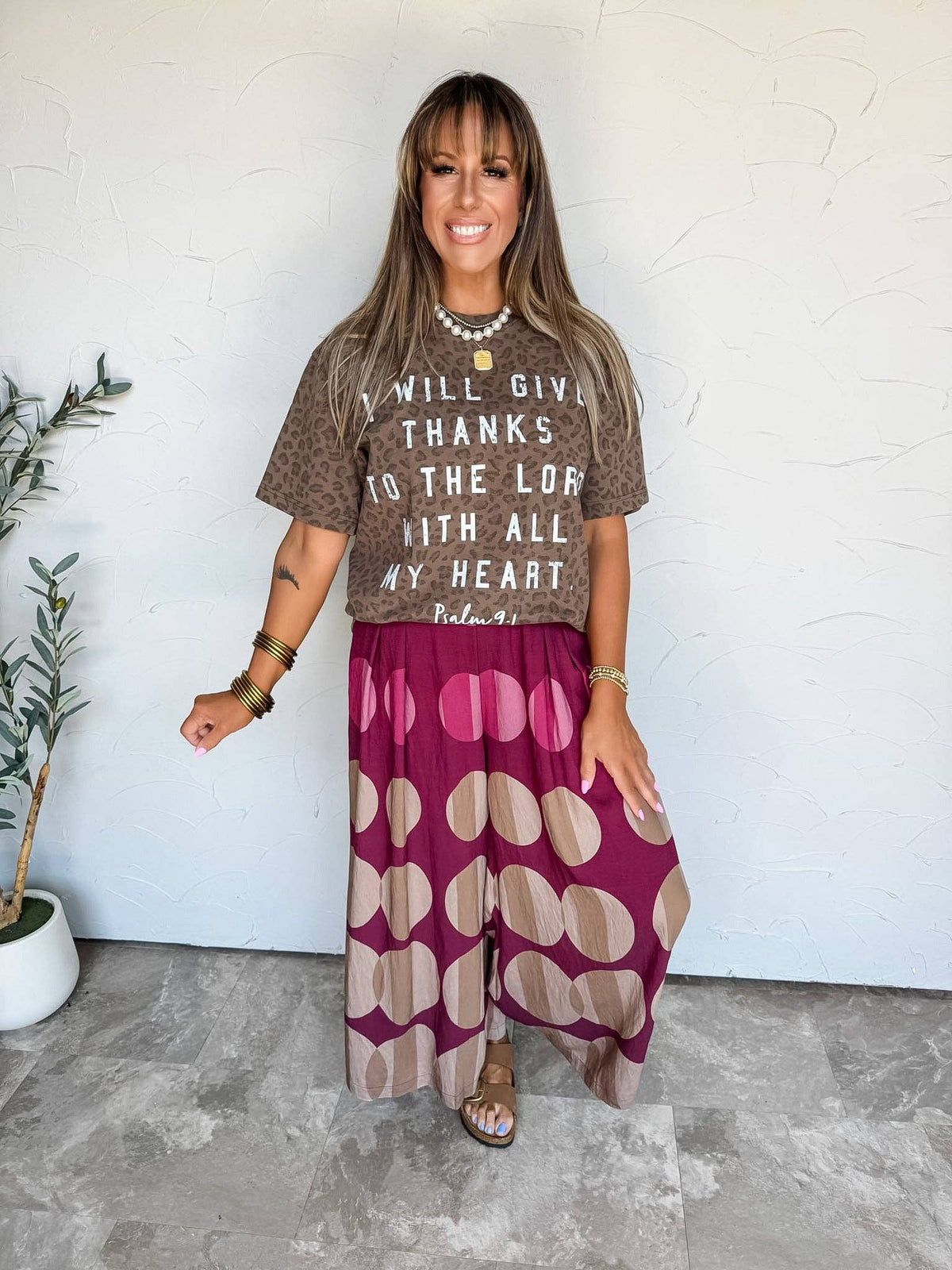 Thanks to the Lord Leopard Tee