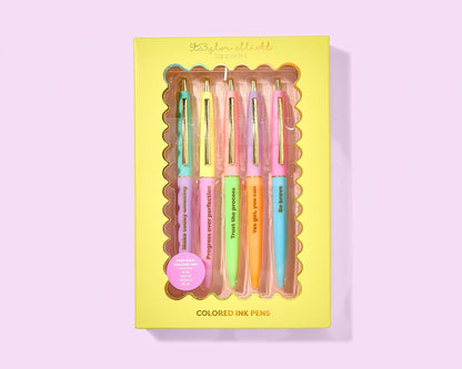 Pen Set - Motivational - Affirmations - 5 Piece Set