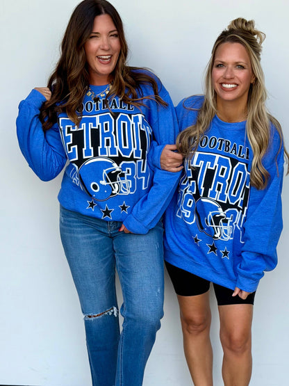 Detroit Football Oversized Crew
