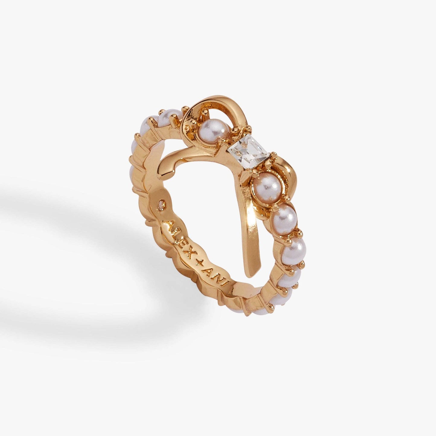 Bow Pearl Coquette Ring: Gold