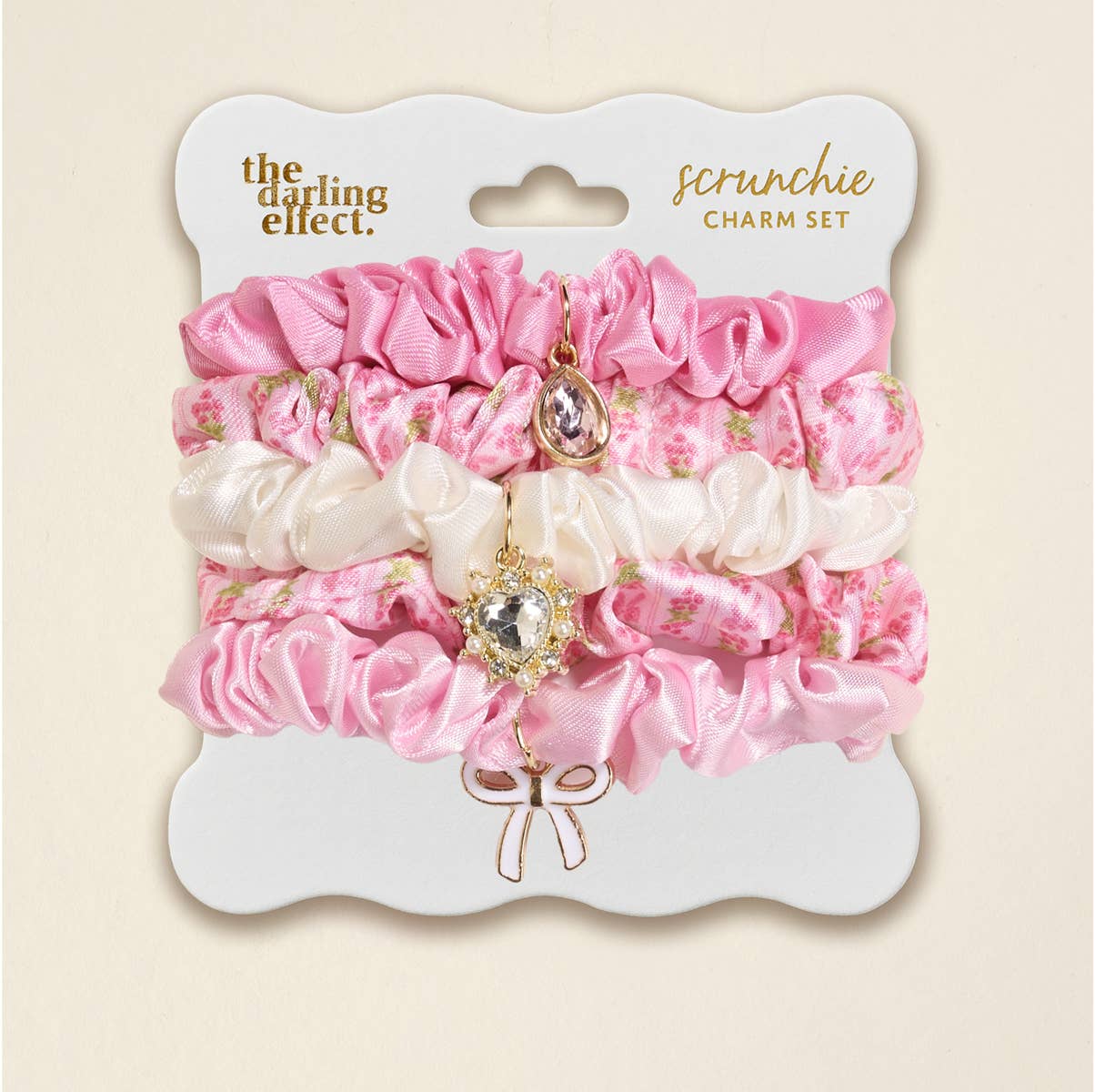 Scrunchie Charm Set–Oh So Fancy Pink