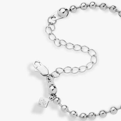 Cross Ball Chain Bracelet: Stainless Steel Gold