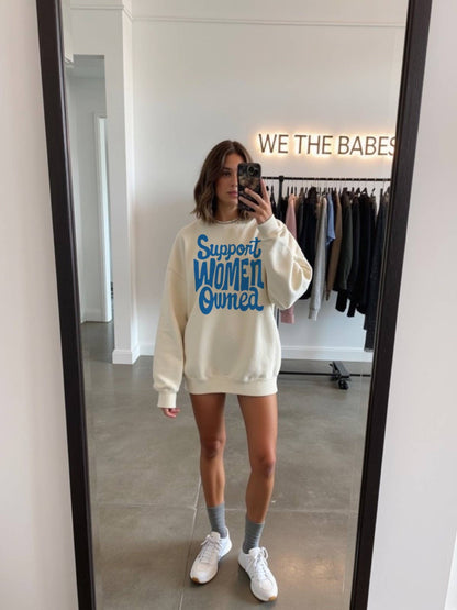 Support woman owned Graphic Sweatshirt