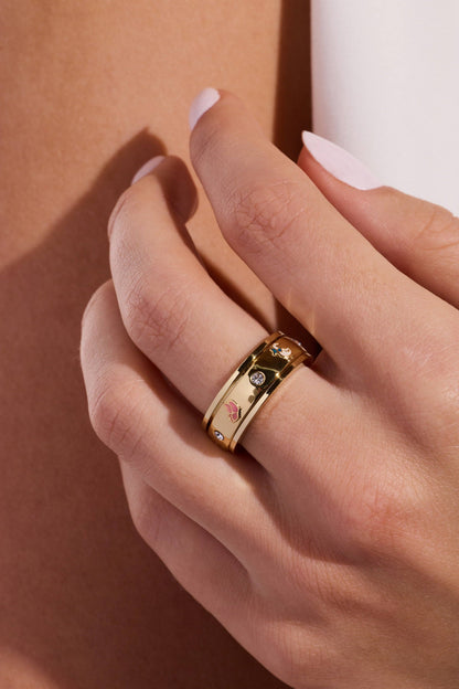 Garden Party Fidget Ring: Gold