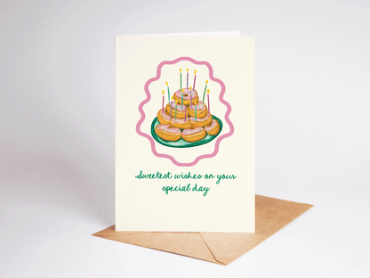 Sweetest Wishes Donuts & Sprinkles Birthday Greeting Card