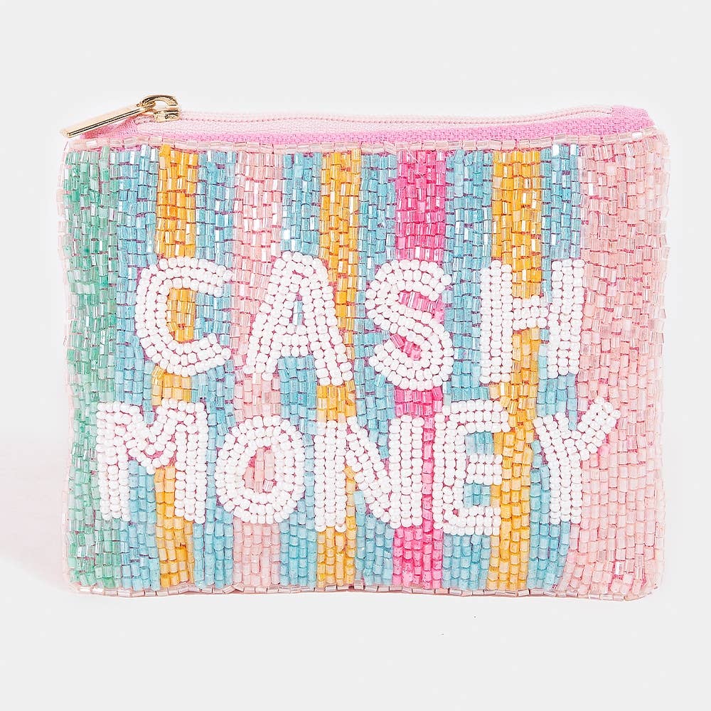 Cash Money Print Coin Purse