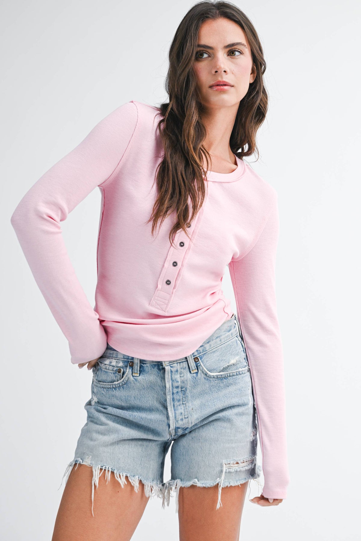 Henley Long Sleeve Top