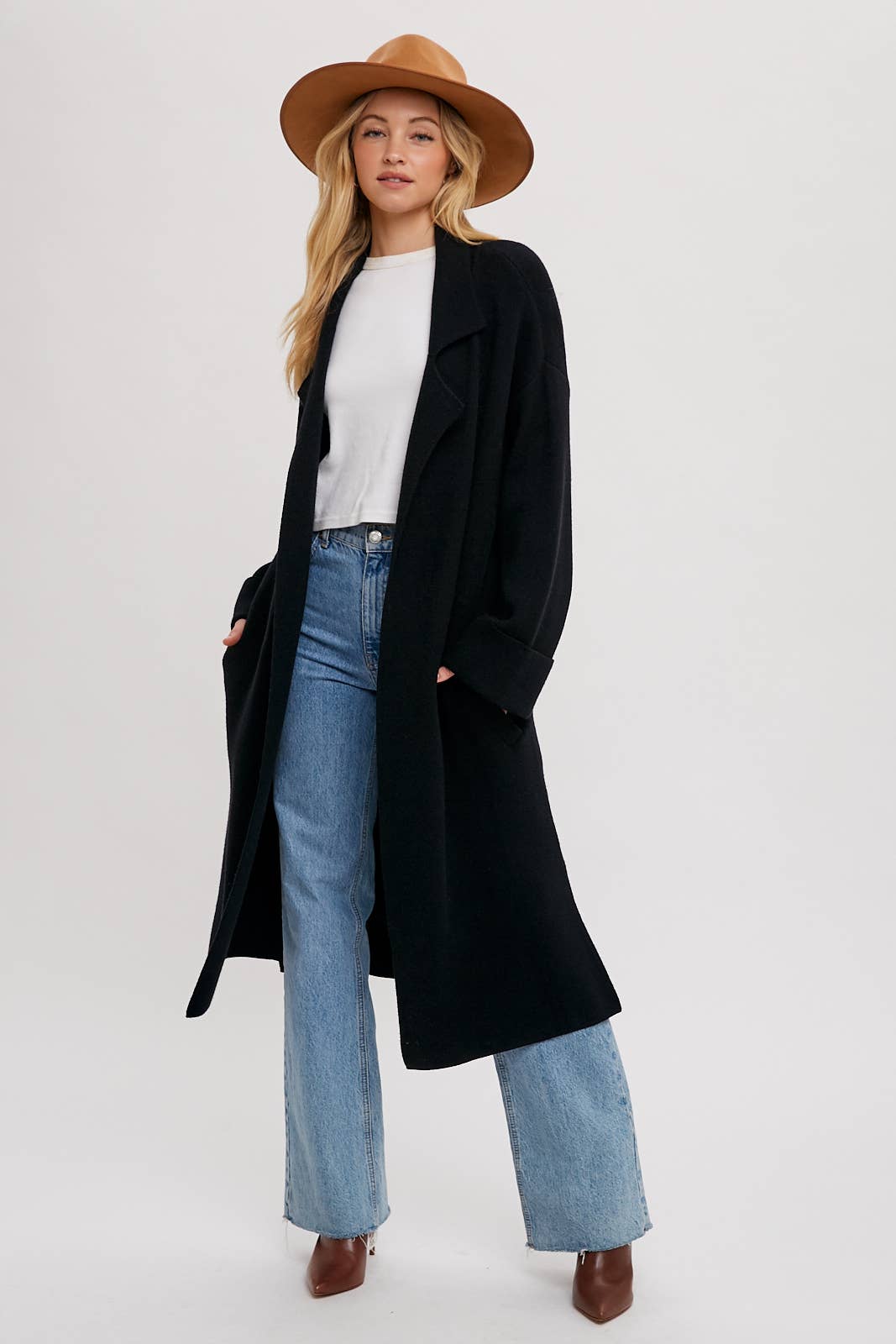 EFFORTLESS KNITTED TRENCH COAT