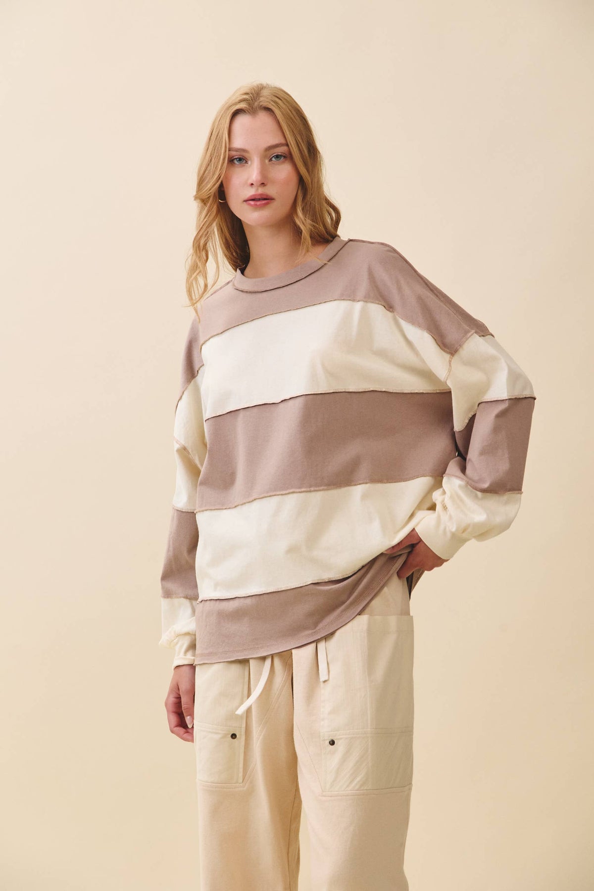 Easy Going Colorblock Pullover