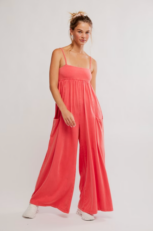 FREE PEOPLE HOT SHOT STRAPPY ONESIE JUMPSUIT