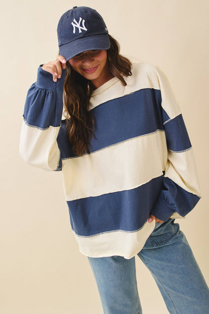 Easy Going Colorblock Pullover