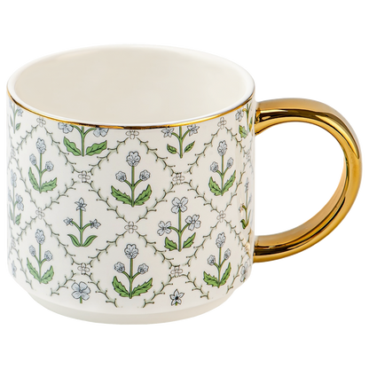 Floral Quilt Coffee Mug