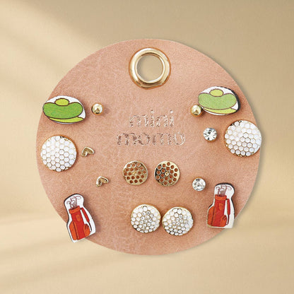 Golf Stud Earrings Multipack