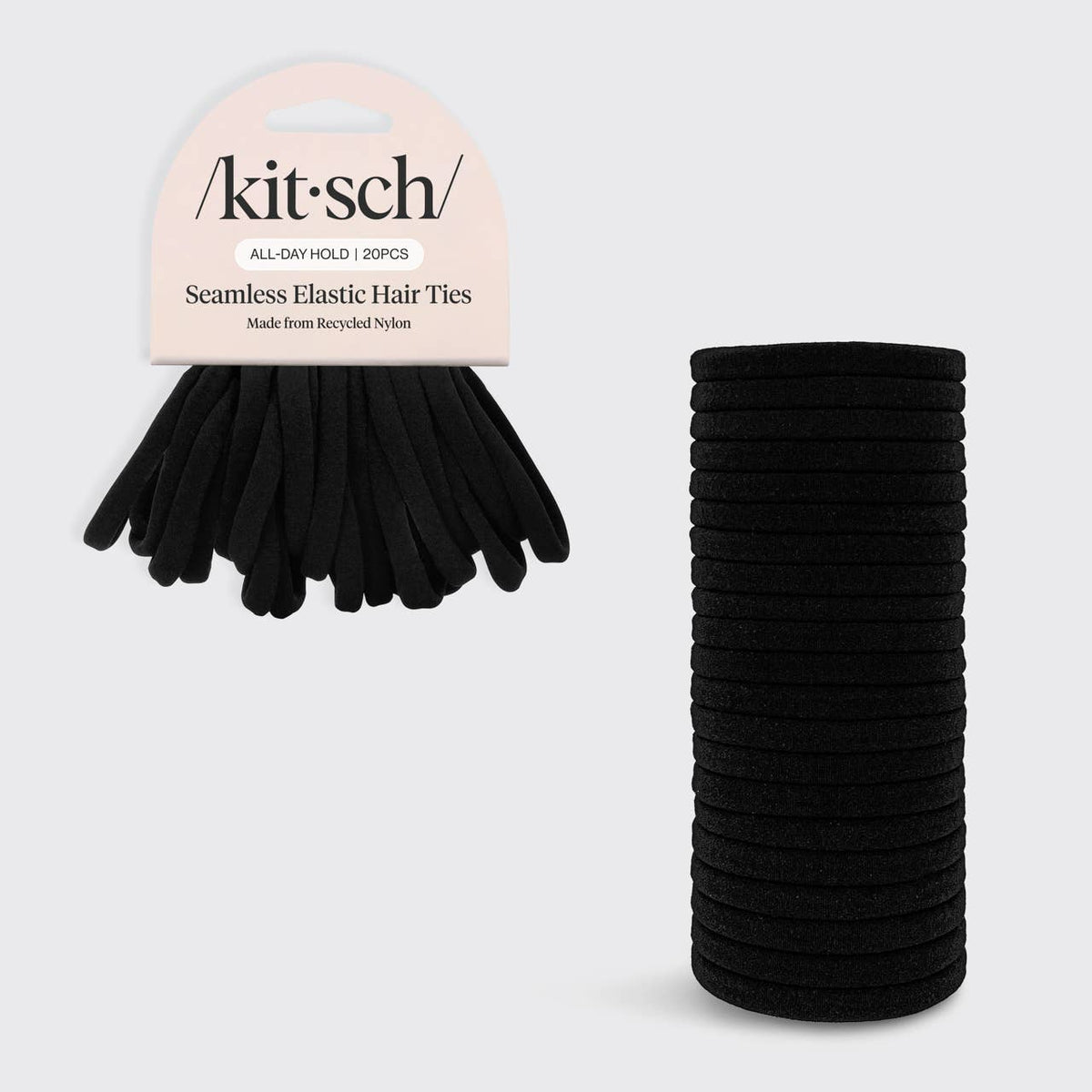 Eco-Friendly Nylon Elastics 20pc set - Black