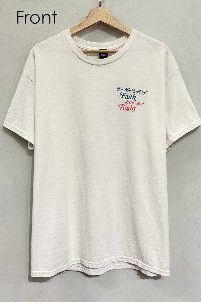 Live by Faith Loaves and Fish Cream T-Shirt