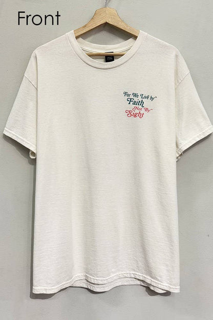 Live by Faith Loaves and Fish Cream T-Shirt