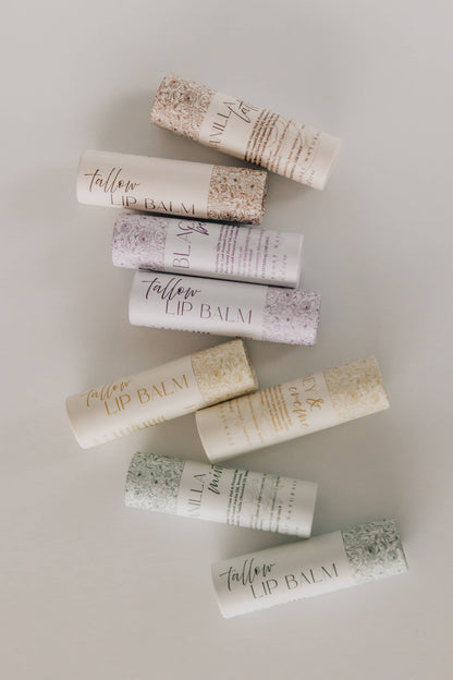 Tallow Lip Balm: Variety Pack (5x each flavor)