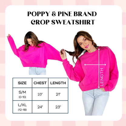 Jesus The Way The Truth The Life Crop Sweatshirt