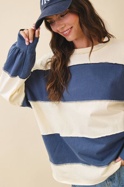 Easy Going Colorblock Pullover