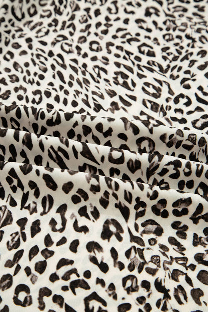 Jovanna | Leopard Drawstring Elastic Waistband Loose Pants