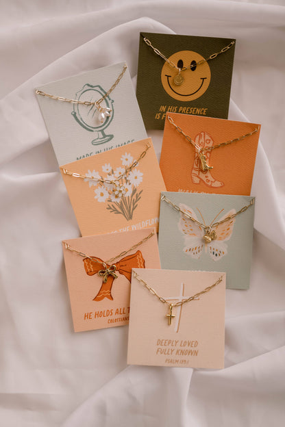 Walk By Faith Charm Necklace