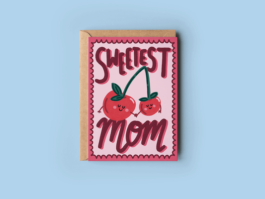 Sweetest Mom Cherry Mother's Day Greeting Card