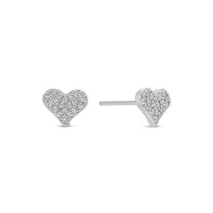 Heart Velvet Stud Set