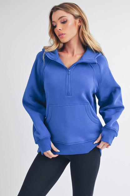 On the Go Hoodie Quarter Zipup