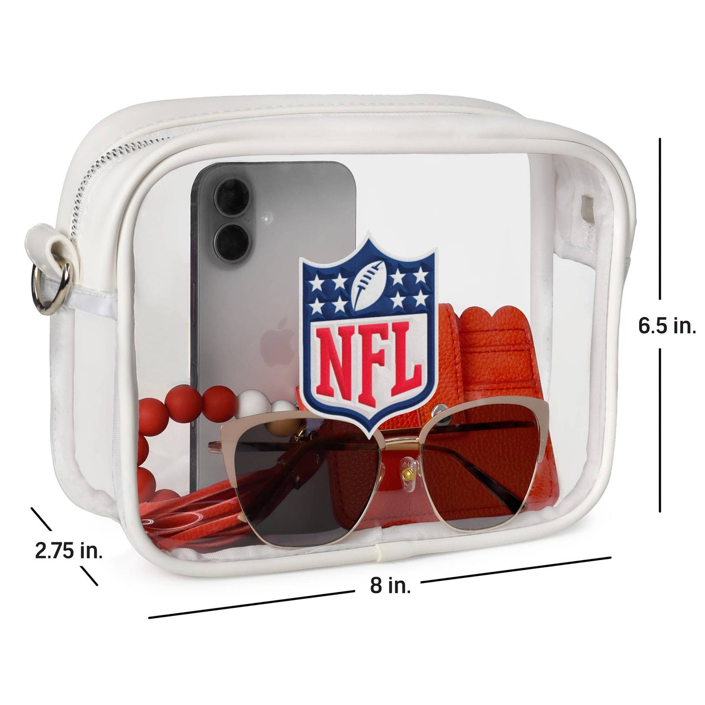 Detroit Lions Clear Fanny Fan Purse