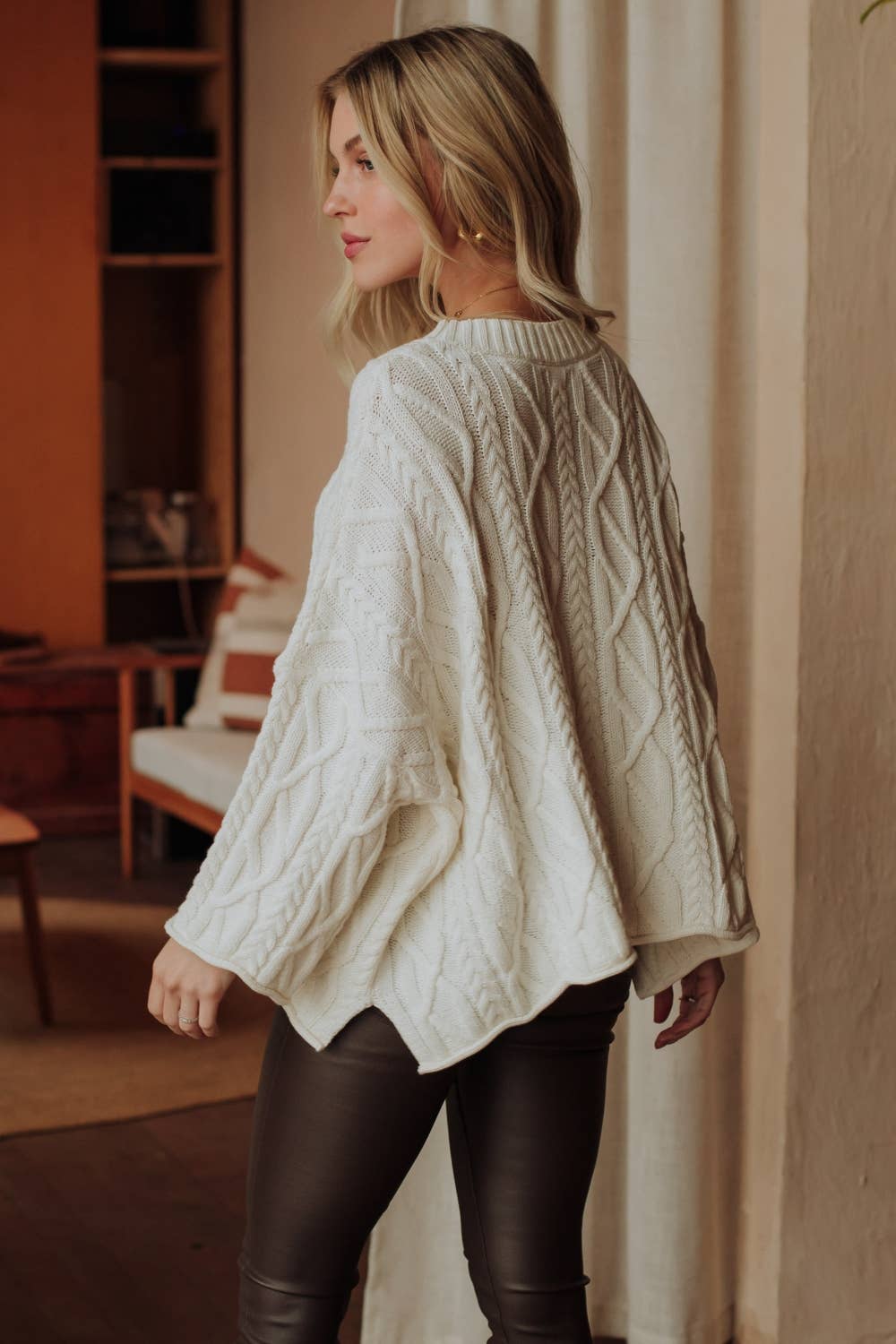 Ivory Cable Knit Sweater