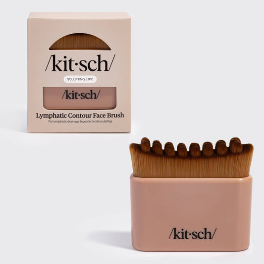Kitsch Lymphatic Contour Face Brush- Terracota