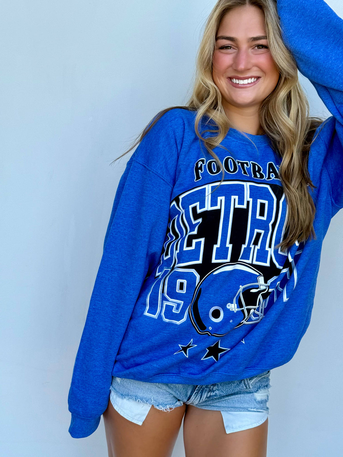 Detroit Football Oversized Crew