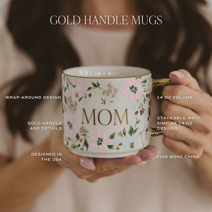 Floral Quilt Coffee Mug