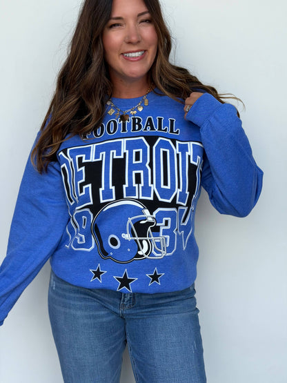 Detroit Football Oversized Crew