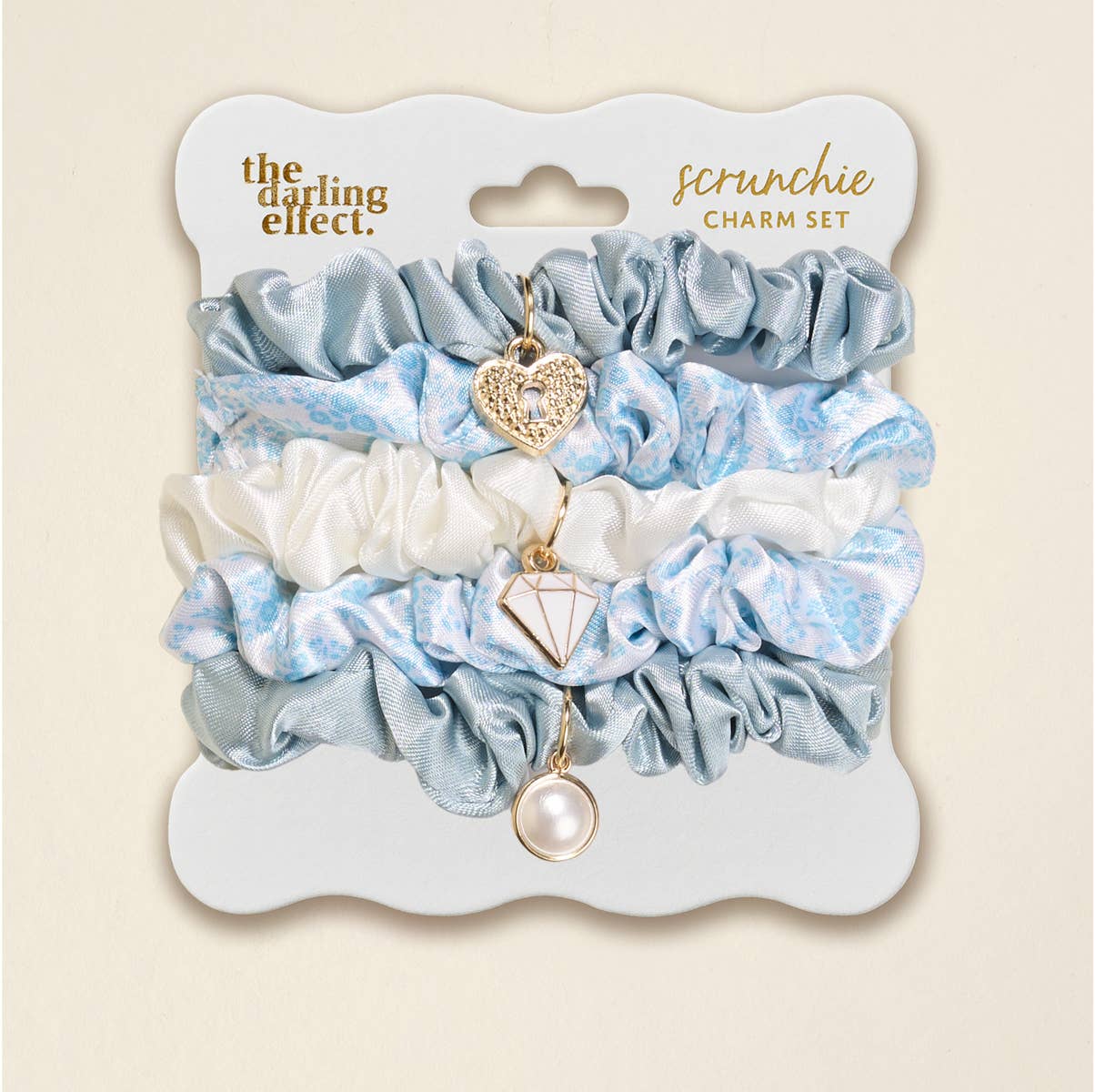 Scrunchie Charm Set–Something Blue