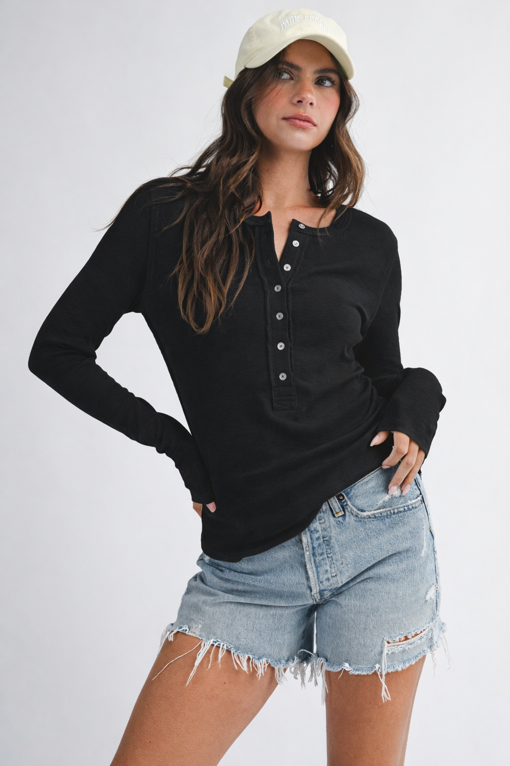 Henley Long Sleeve Top