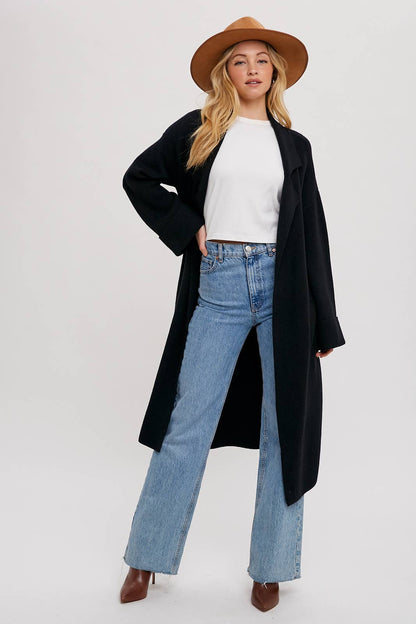 EFFORTLESS KNITTED TRENCH COAT