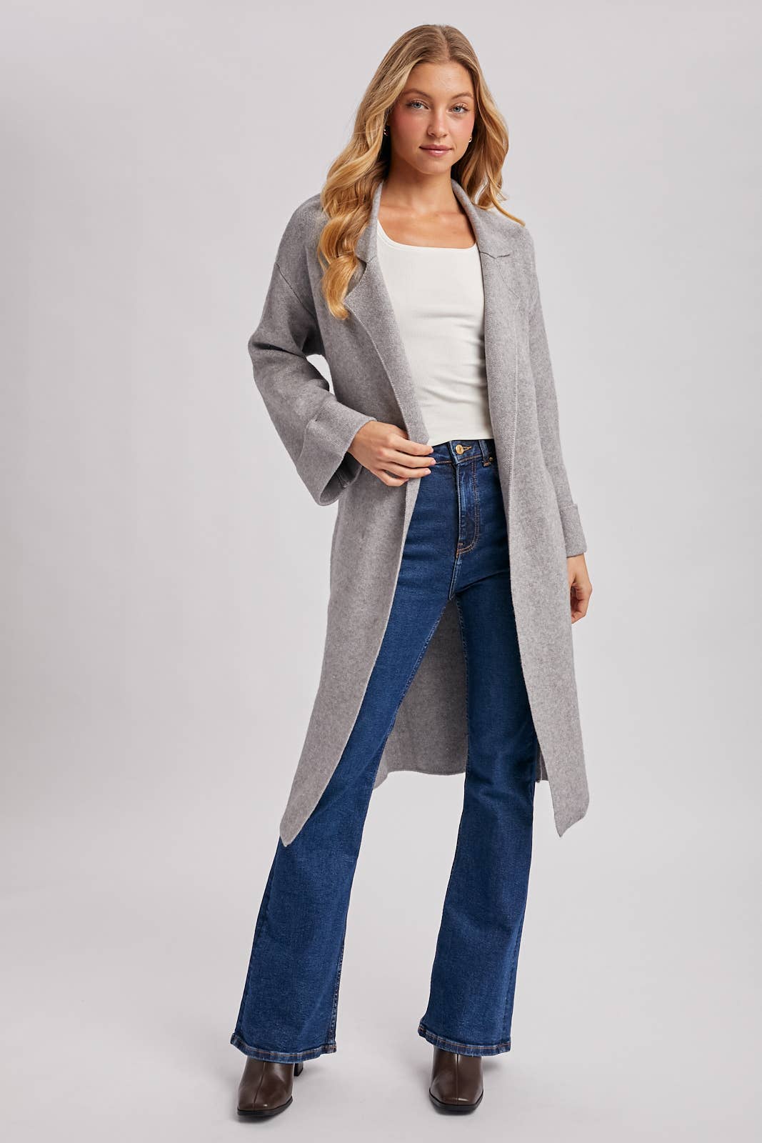 EFFORTLESS KNITTED TRENCH COAT