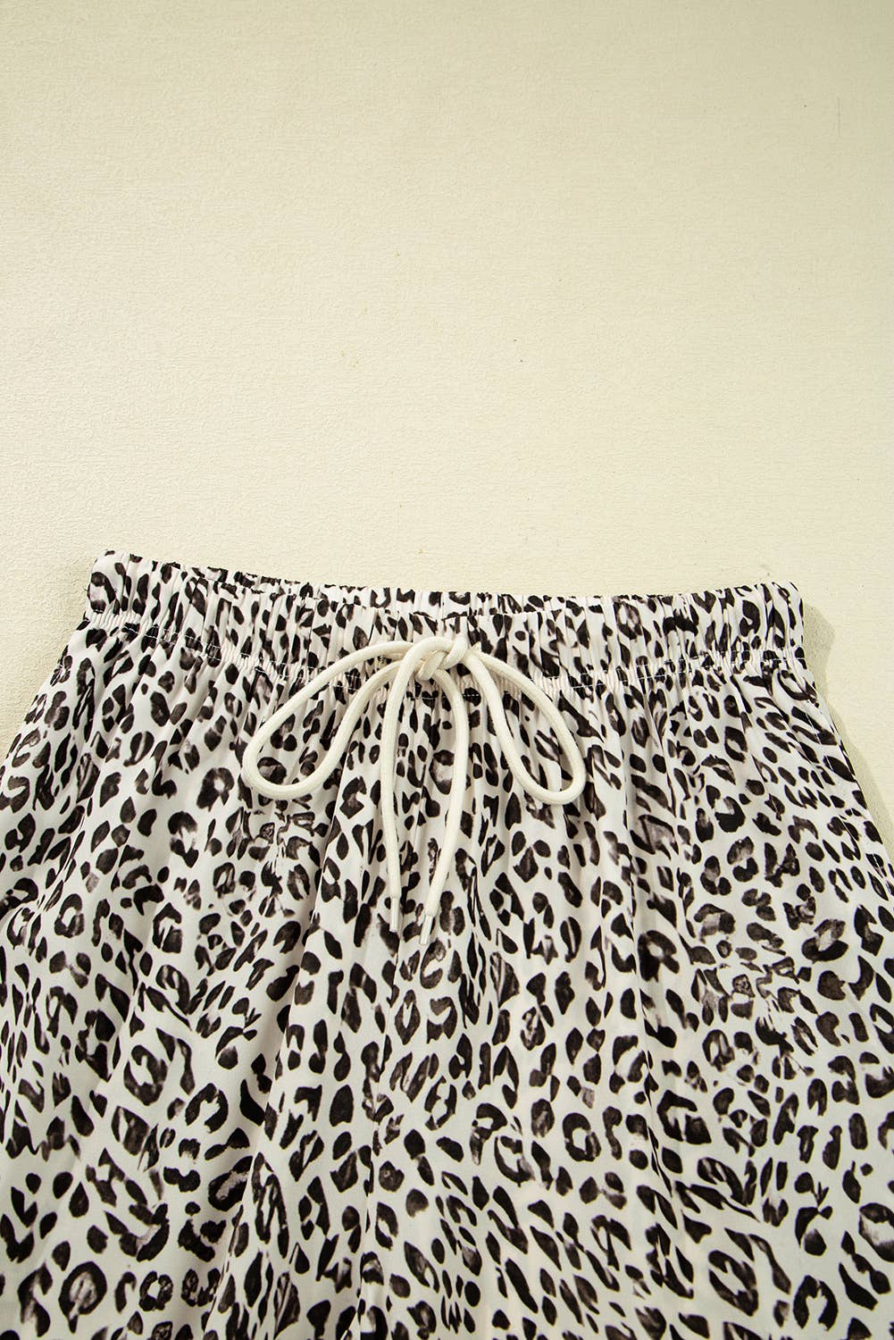 Jovanna | Leopard Drawstring Elastic Waistband Loose Pants