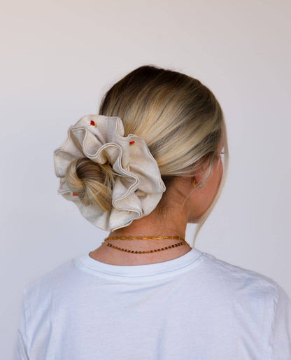 CREAM FARMERS MARKET CORSET SCRUNCHIE