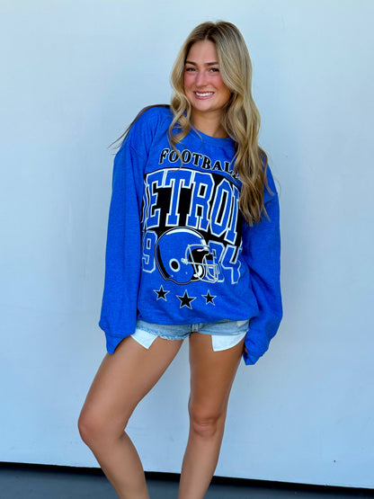 Detroit Football Oversized Crew