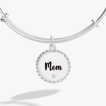 Mom Charm Bangle: Gold