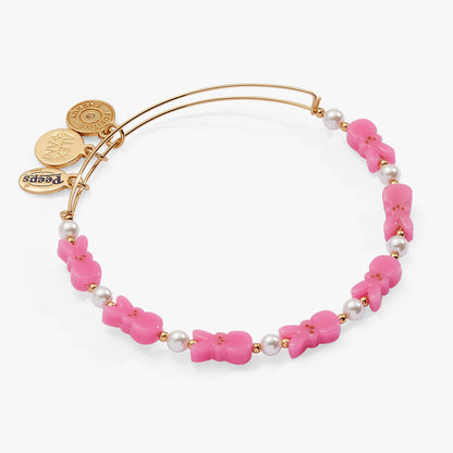 PEEPS® Bunny Beaded Bangle: Gold