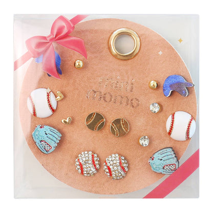 Baseball Stud Earrings Multipack