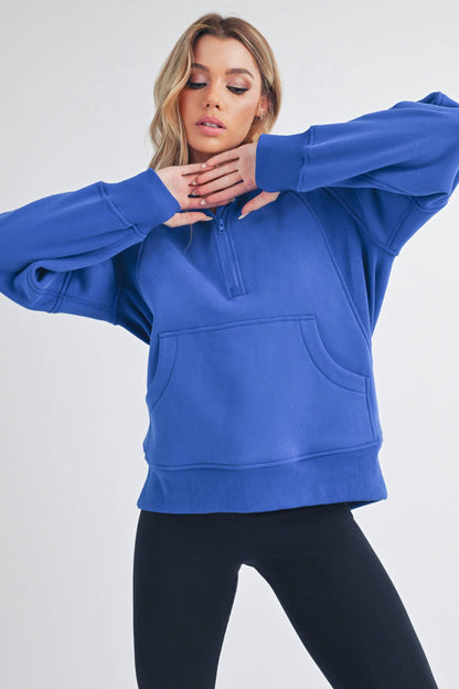 On the Go Hoodie Quarter Zipup