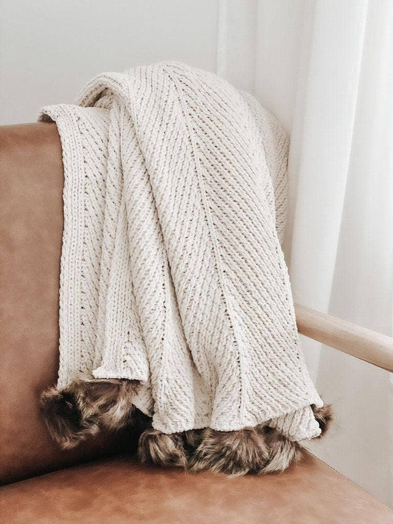 Knit Throw Blanket