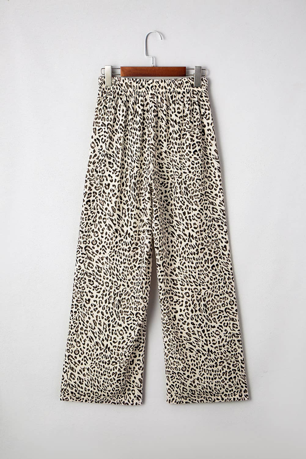 Jovanna | Leopard Drawstring Elastic Waistband Loose Pants