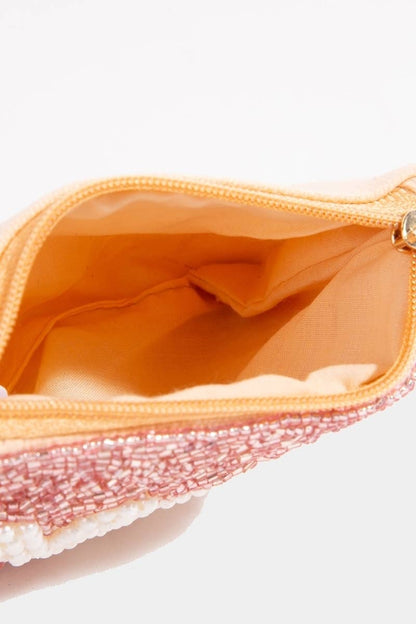 Pearl And Seeded Mom Coin Purse: MULTI