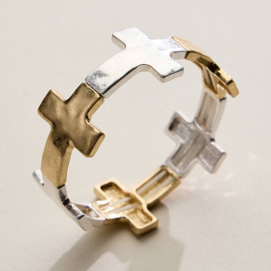 Cross Link Stretch Bracelet